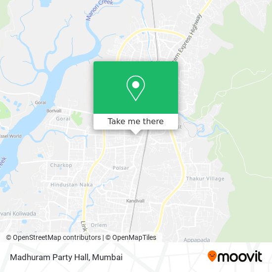 Madhuram Party Hall map