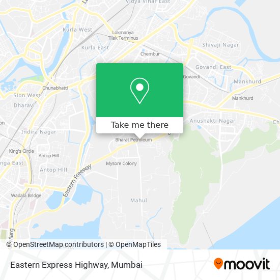 Eastern Express Highway map