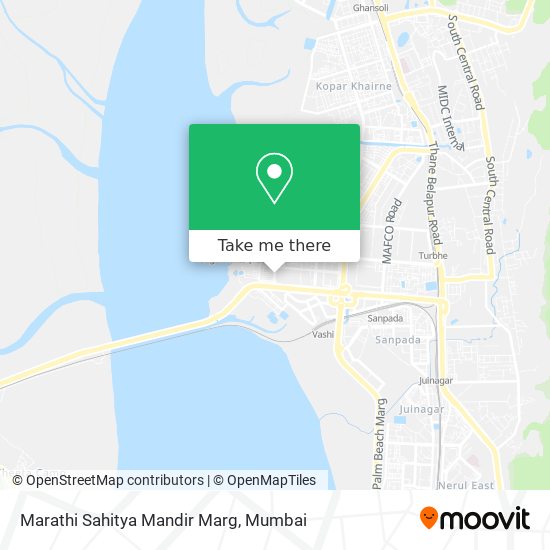 Marathi Sahitya Mandir Marg map