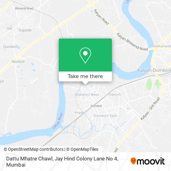 Dattu Mhatre Chawl, Jay Hind Colony Lane No 4 map