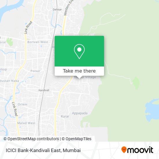 ICICI Bank-Kandivali East map