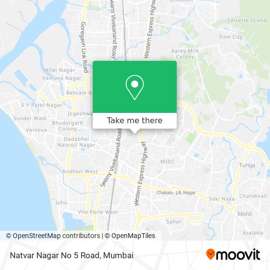 Natvar Nagar No 5 Road map