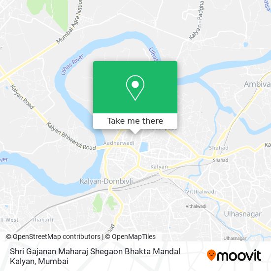Shri Gajanan Maharaj Shegaon Bhakta Mandal Kalyan map