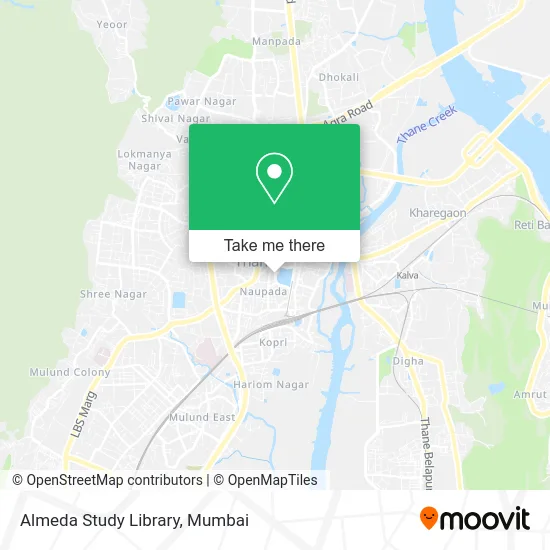 Almeda Study Library map