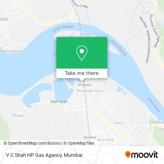 V C Shah HP Gas Agency map