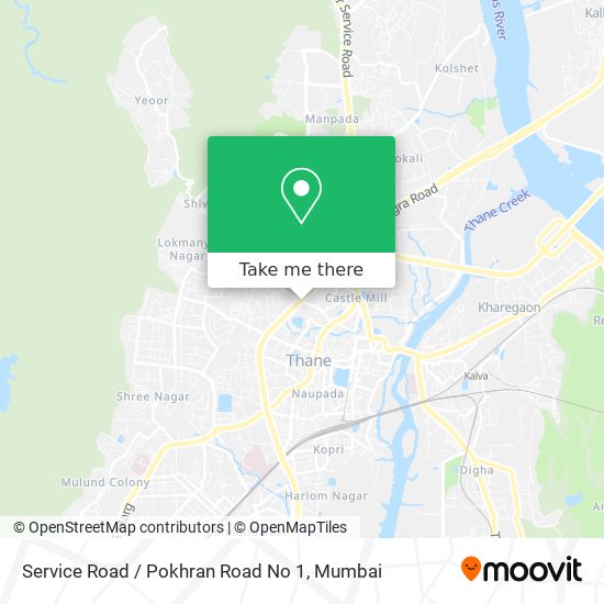 Service Road / Pokhran Road No 1 map