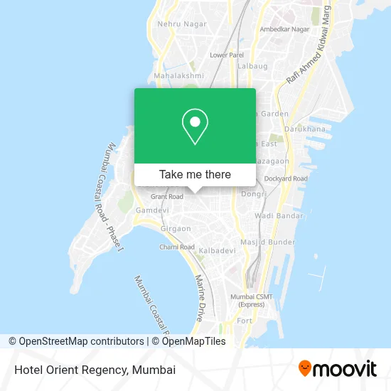 Hotel Orient Regency map
