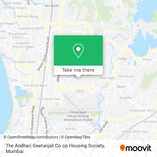 The Andheri Geetanjali Co op Housing Society map