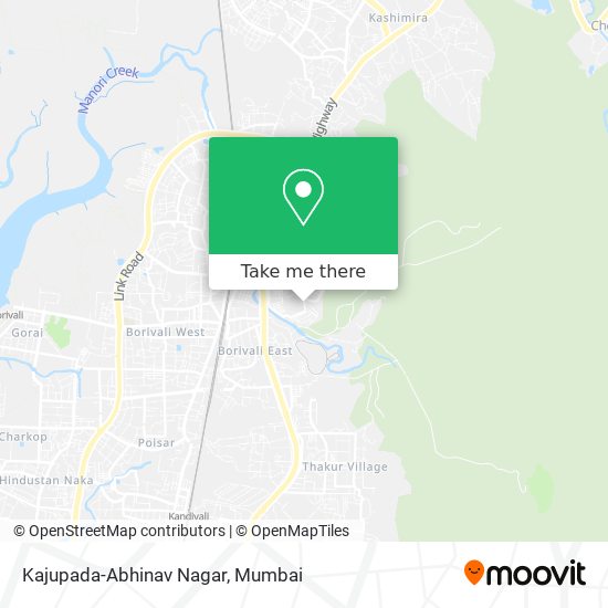 Kajupada-Abhinav Nagar map