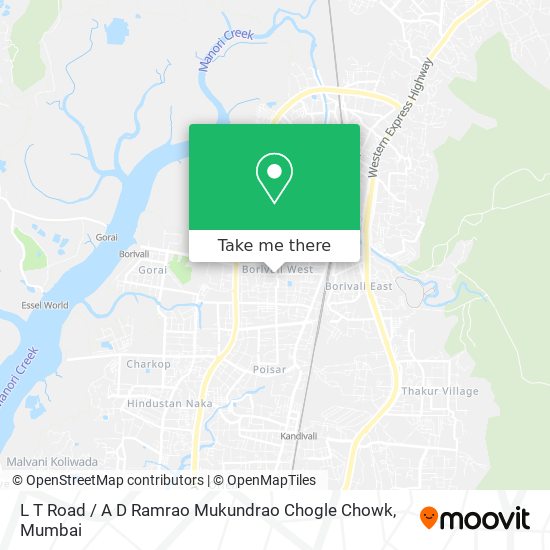 L T Road / A D Ramrao Mukundrao Chogle Chowk map