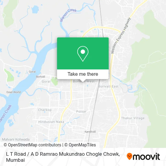 L T Road / A D Ramrao Mukundrao Chogle Chowk map