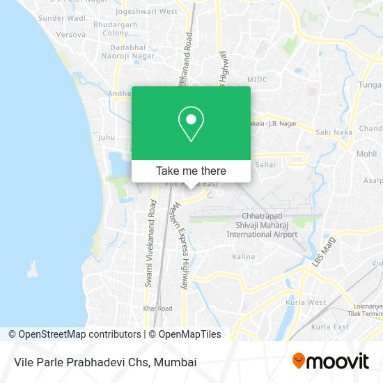 Vile Parle Prabhadevi Chs map