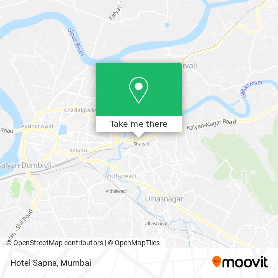 Hotel Sapna map