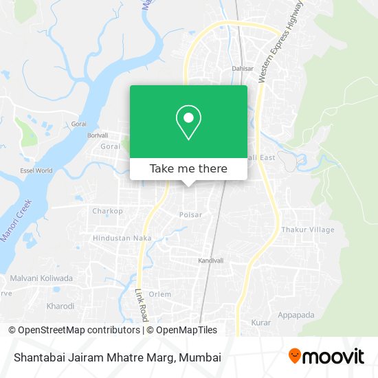 Shantabai Jairam Mhatre Marg map