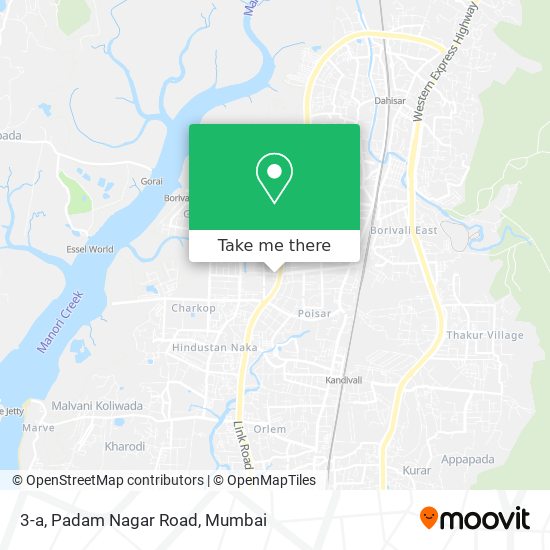 3-a, Padam Nagar Road map