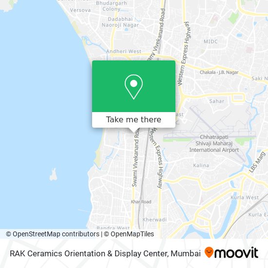 RAK Ceramics Orientation & Display Center map