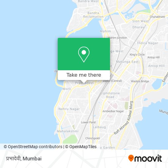 प्रभादेवी map
