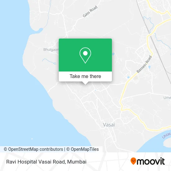 Ravi Hospital Vasai Road map