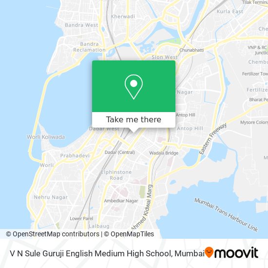 V N Sule Guruji English Medium High School map