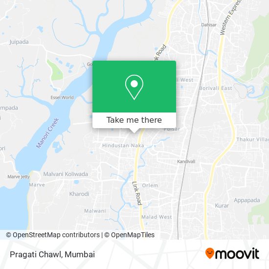 Pragati Chawl map