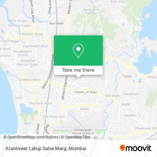 Krantiveer Lahuji Salve Marg map