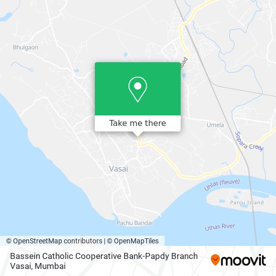 Bassein Catholic Cooperative Bank-Papdy Branch Vasai map