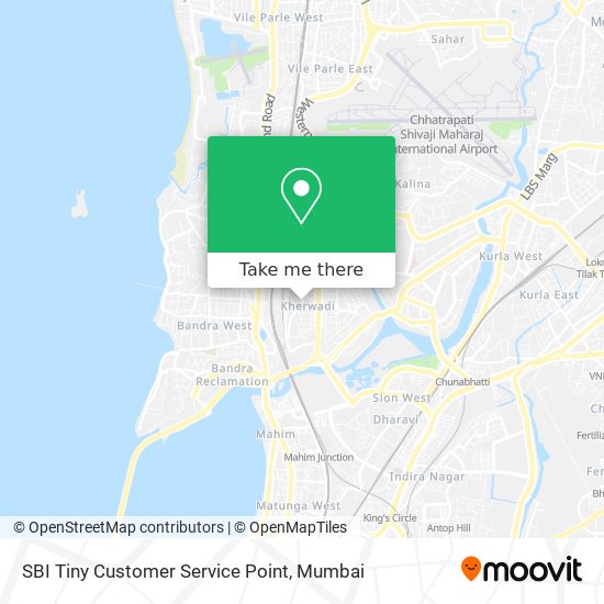 SBI Tiny Customer Service Point map