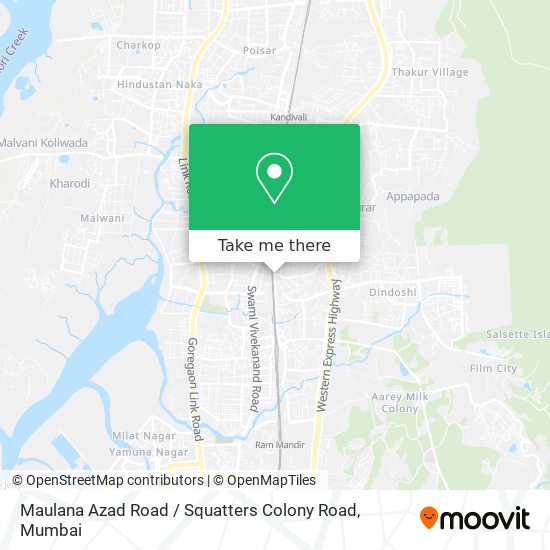 Maulana Azad Road / Squatters Colony Road map