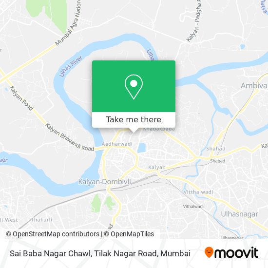 Sai Baba Nagar Chawl, Tilak Nagar Road map