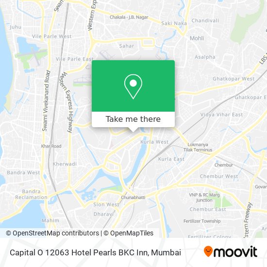 Capital O 12063 Hotel Pearls BKC Inn map