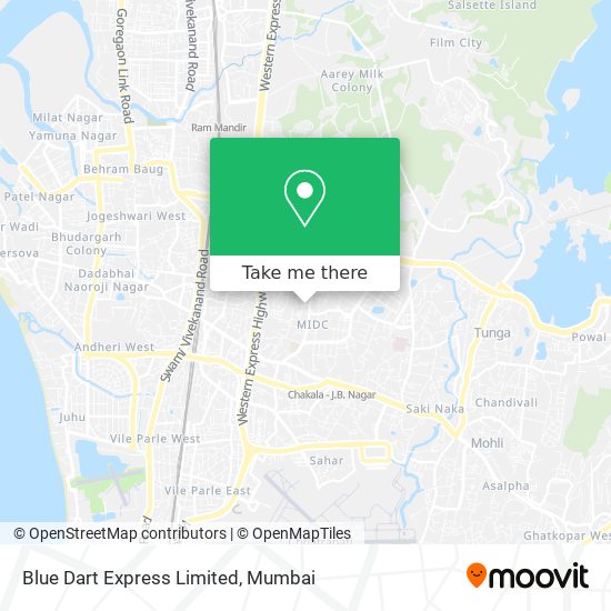 Blue Dart Express Limited map