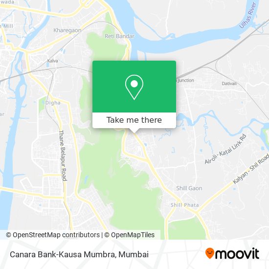 Canara Bank-Kausa Mumbra map