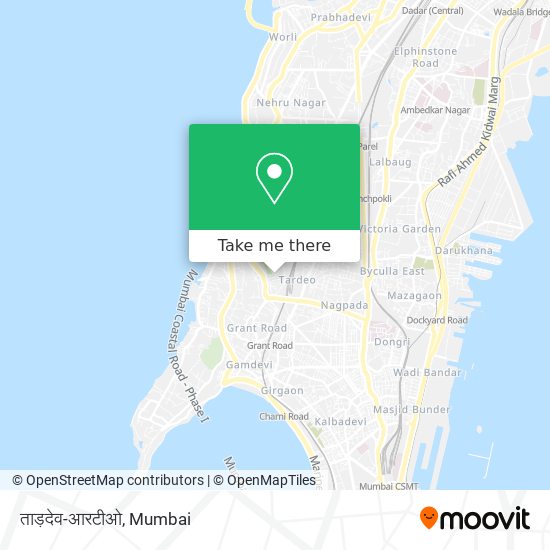 ताड़देव-आरटीओ map