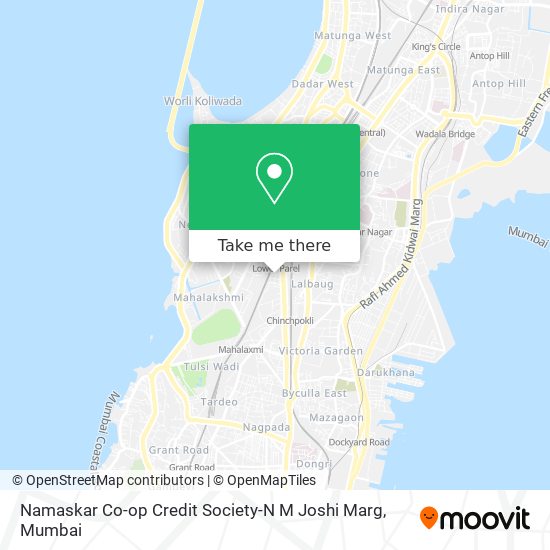 Namaskar Co-op Credit Society-N M Joshi Marg map