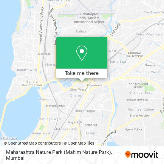 Maharashtra Nature Park (Mahim Nature Park) map