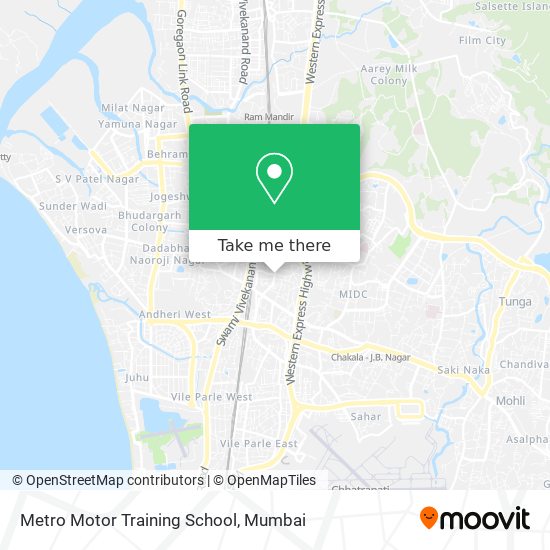 Metro Motor Training School map
