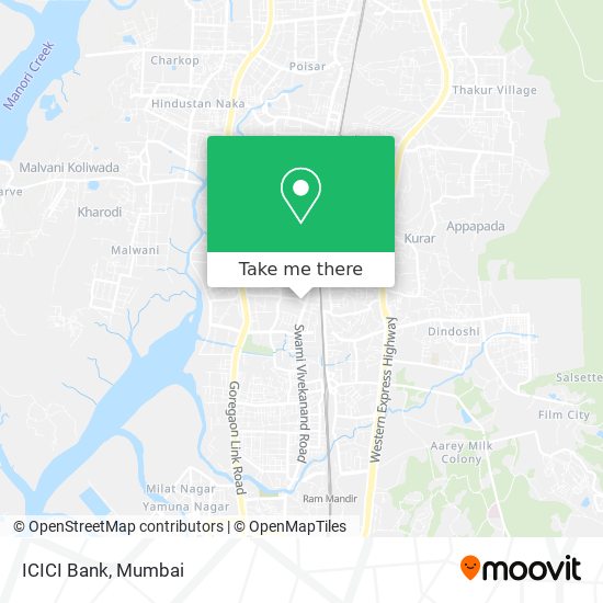 ICICI Bank map