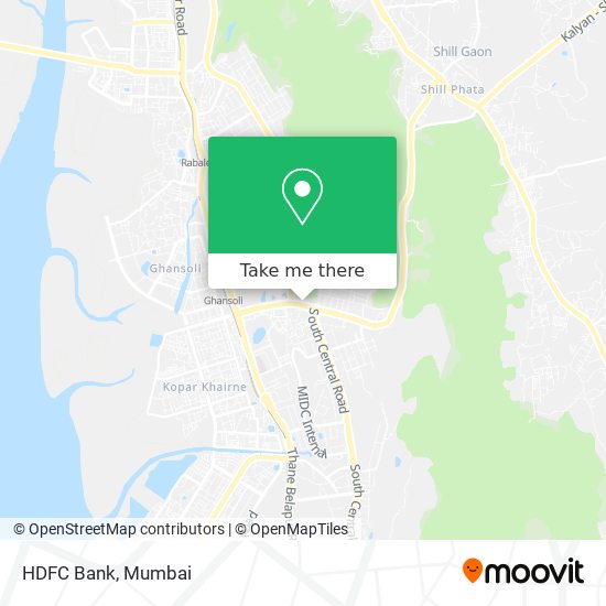 HDFC Bank map