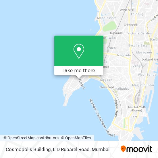 Cosmopolis Building, L D Ruparel Road map
