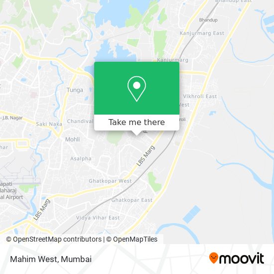 Mahim West map