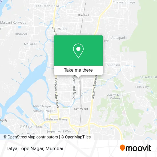 Tatya Tope Nagar map
