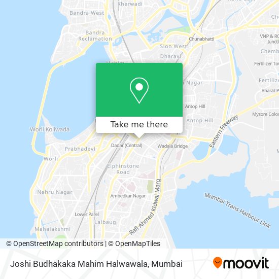 Joshi Budhakaka Mahim Halwawala map