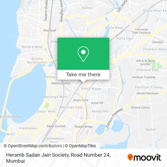 Heramb Sadan Jain Society, Road Number 24 map