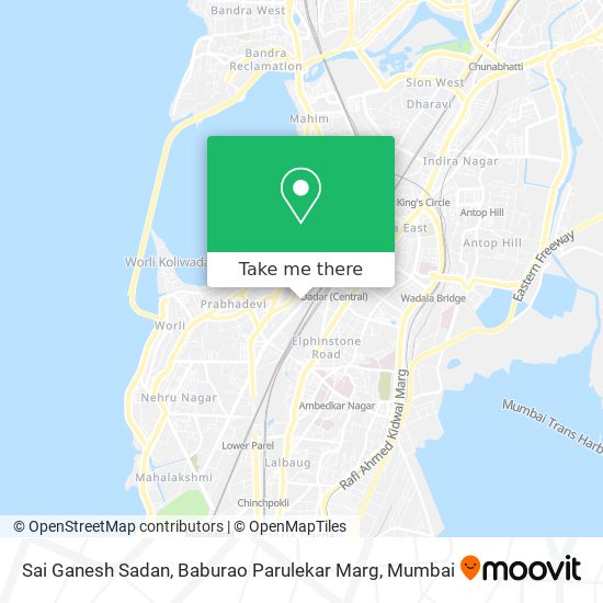 Sai Ganesh Sadan, Baburao Parulekar Marg map