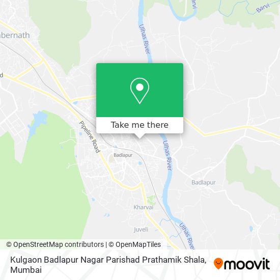 Kulgaon Badlapur Nagar Parishad Prathamik Shala map