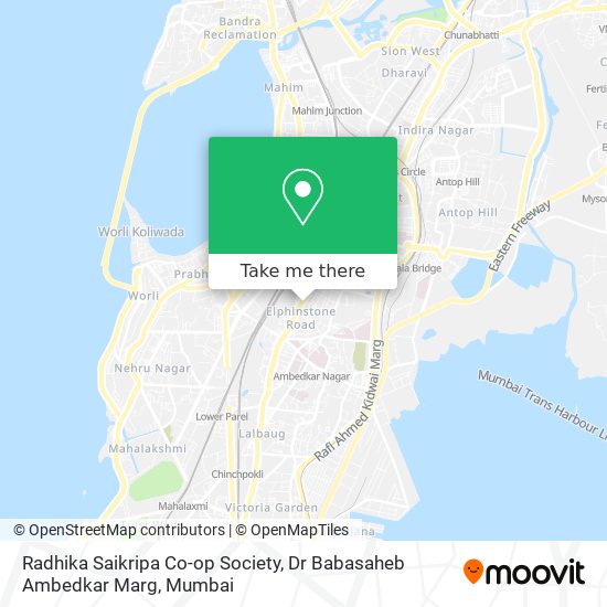 Radhika Saikripa Co-op Society, Dr Babasaheb Ambedkar Marg map