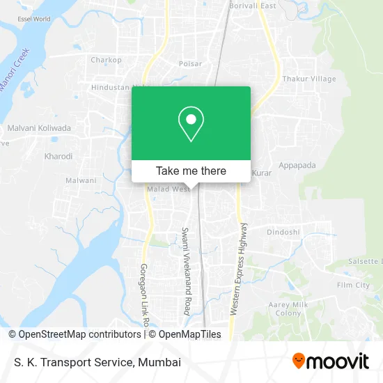 S. K. Transport Service map
