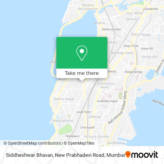 Siddheshwar Bhavan, New Prabhadevi Road map