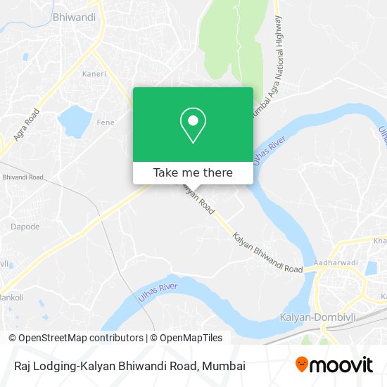 Raj Lodging-Kalyan Bhiwandi Road map