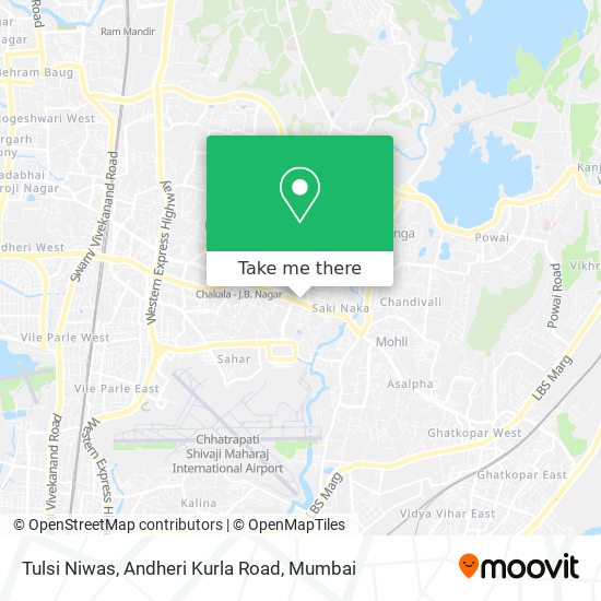 Tulsi Niwas, Andheri Kurla Road map